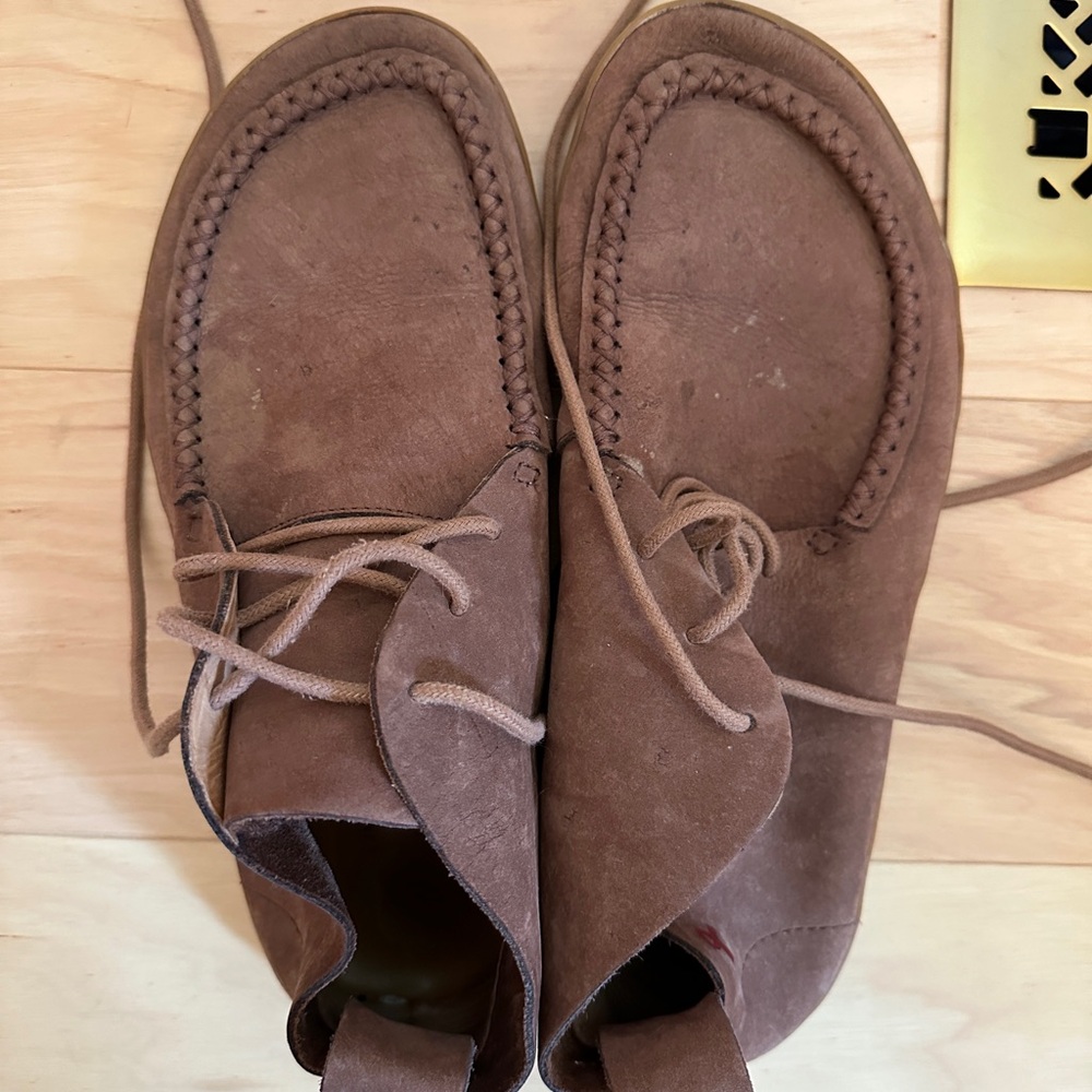 Vivobarefoot 42 Mens Brown Leather Soul of Africa Kembo Chukka Boots No Insoles